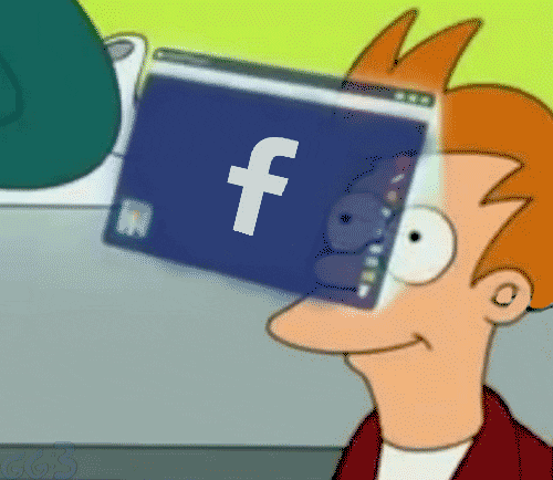 "Futurama Character Browsing Facebook"